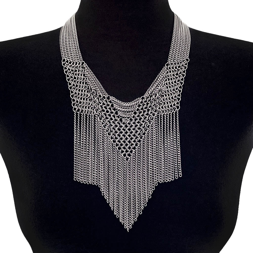 Fringe on sale bib necklace