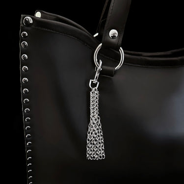 METAL Chainmaille Rope Tassel Purse Charm/Keychain