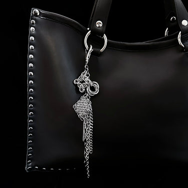 METAL Multi-Feature Tassel Purse Charm/Keychain