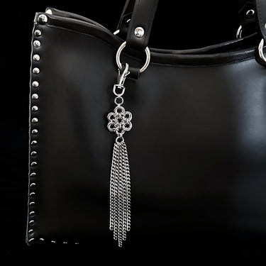 NEST Flower Tassel Purse Charm/Keychain