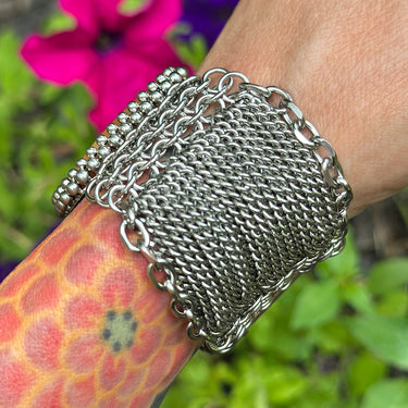 SUMMER GEMSTONE 2025 Rectangular Orange Calcite Cuff Bracelet