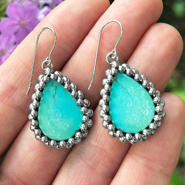 SUMMER GEMSTONE 2025 Turquoise Teardrop Earrings