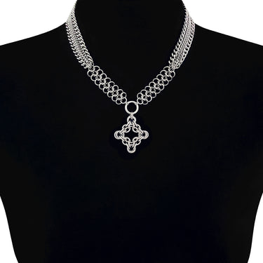 GOTHIC Diamond Ribbon Choker