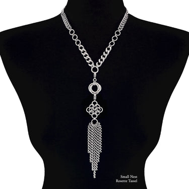 METAL "Build Your Own" Convertible Necklace - Rosette Tassel Attachment