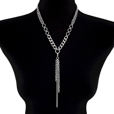 METAL "Build Your Own" Convertible Necklace - 3-Chain Tassel Attachment