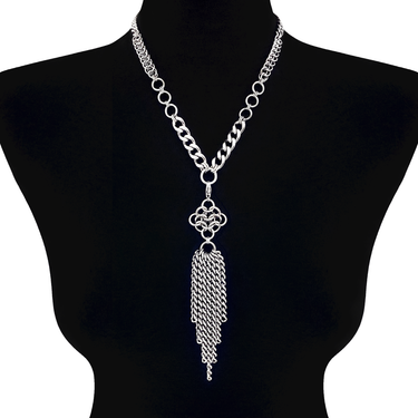 METAL "Build Your Own" Convertible Necklace - Rosette Tassel Attachment