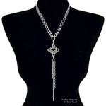 METAL "Build Your Own" Convertible Necklace - Gothic Diamond Attachment