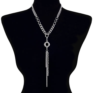 METAL "Build Your Own" Convertible Necklace - 3-Chain Tassel Attachment