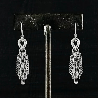 METAL Curb Link Tassel Earrings