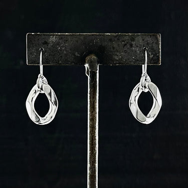 METAL Single Large Curb Link Earrings