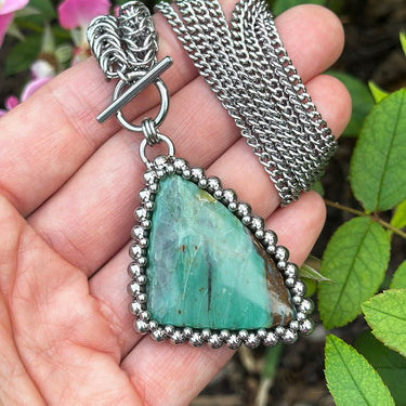 SUMMER GEMSTONE 2025 Triangular Pilbara Jasper Pendant
