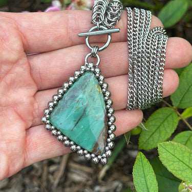 SUMMER GEMSTONE 2025 Triangular Pilbara Jasper Pendant
