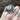 GEMSTONE Oval Black Agate Druzy Ring: Size 8.5