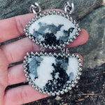 GEMSTONE Double Stone Zebra Jasper Necklace