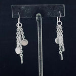 METAL Triple Disk Chain Earrings