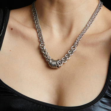 LUXE JPL Section with Rings Necklace