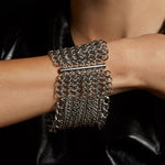 METAL 8-Row Ribbon Cuff