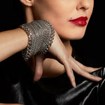 METAL 8-Row Ribbon Cuff