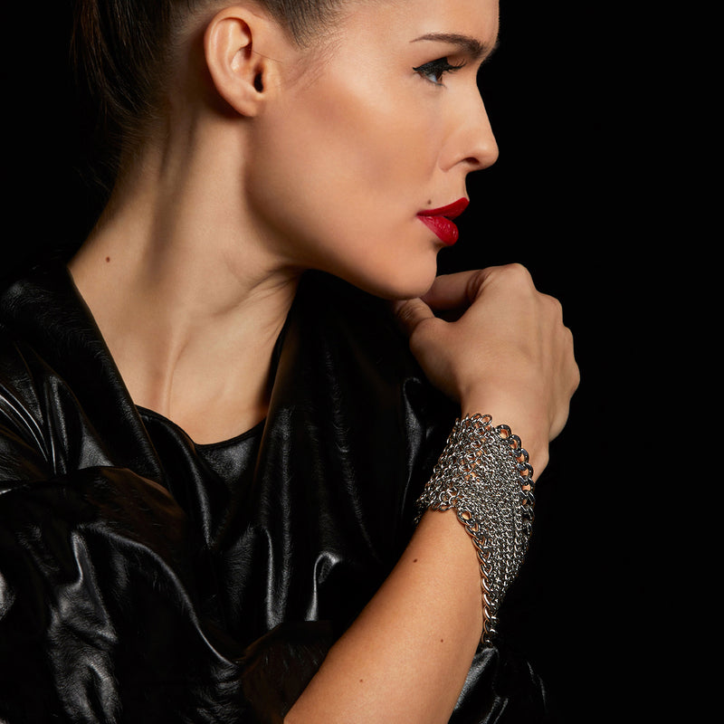 METAL 8-Row Ribbon Cuff