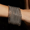 METAL 8-Row Ribbon Cuff