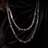 METAL Long Skinny Mashup Necklace