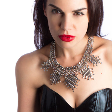 ONE OF A KIND Tribal Triangles Necklace