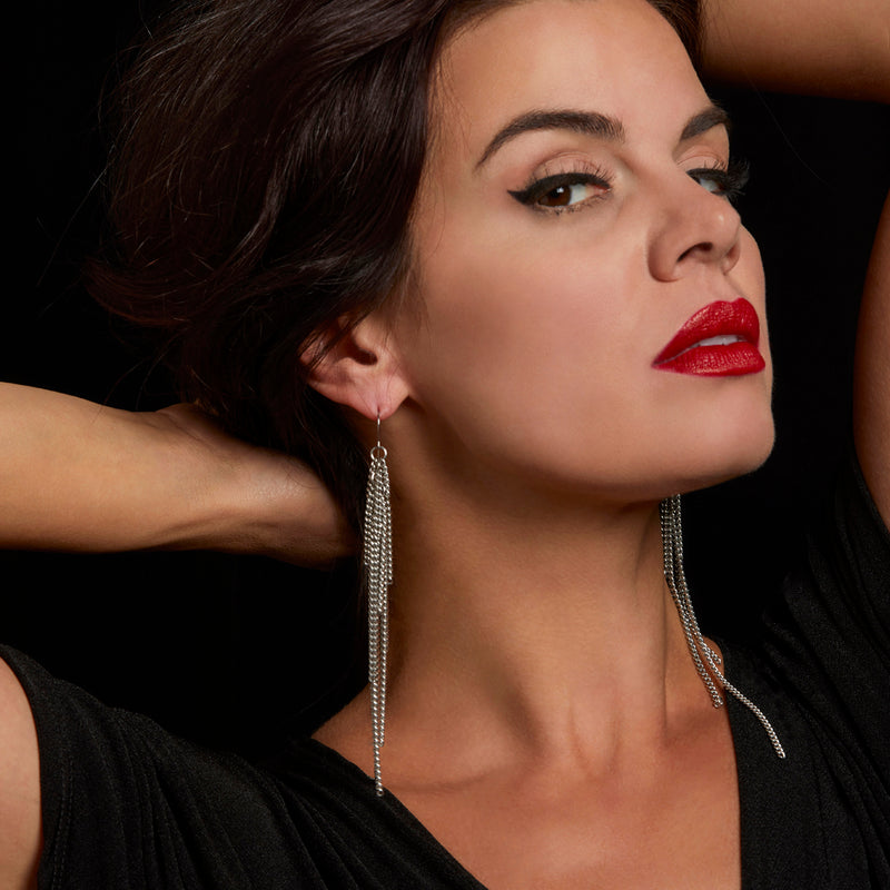 SLINKY Shoulder Duster Chain Earrings