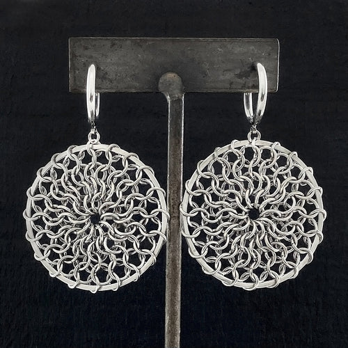 GAUGED Large Round Screen Earrings