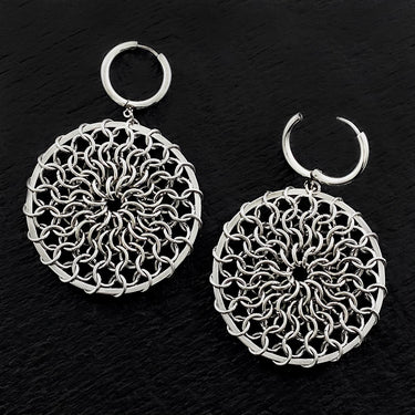 GAUGED Large Round Screen Earrings