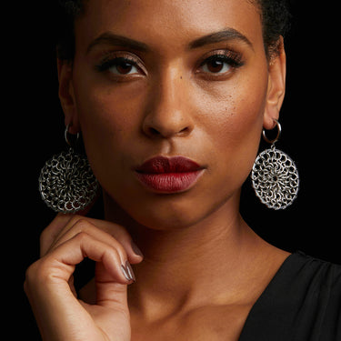 GAUGED Large Round Screen Earrings