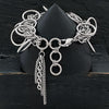 GLAM Woven Chain Large Link Charm Bracelet