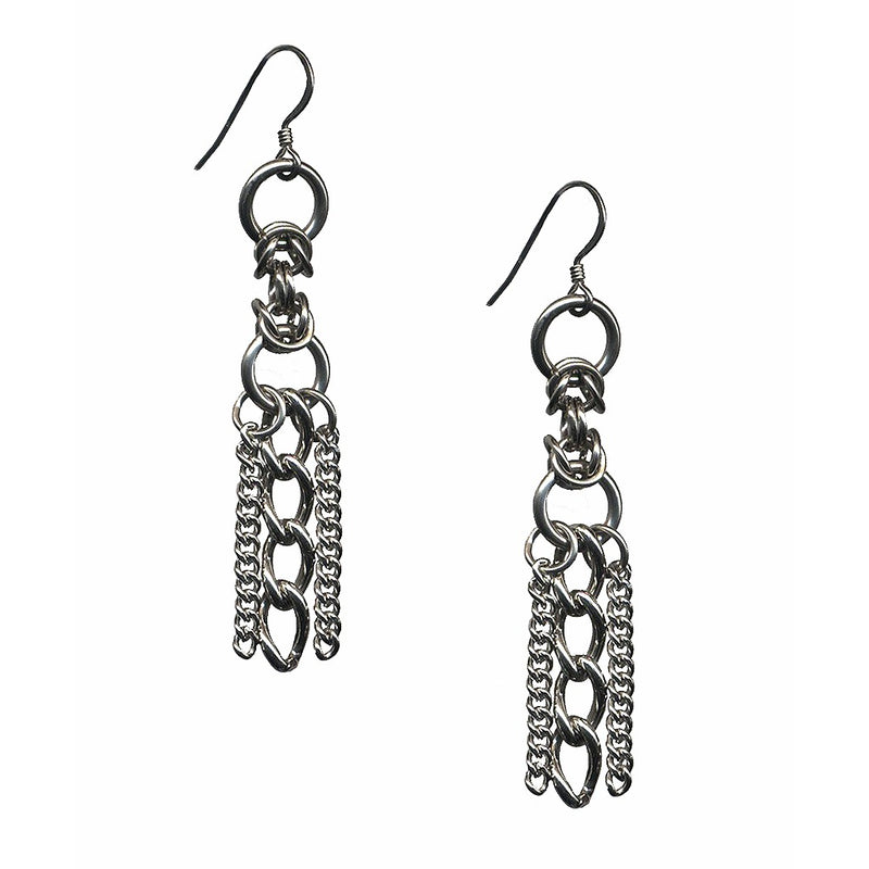 GLAM Box & 3-Chain Drop Earrings