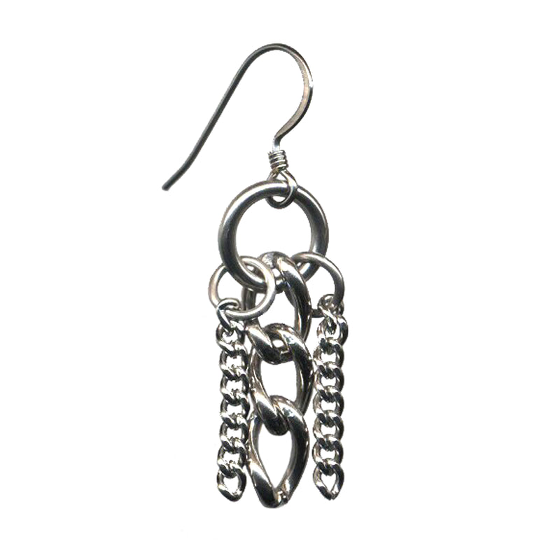 GLAM 3-Chain Earrings