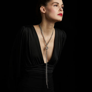 GOTHIC Diamond Y Necklace