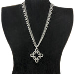 GOTHIC Large Pendant on Multi-Chain Necklace