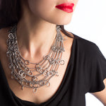 HALO 9-Chain Charm Necklace