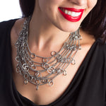 HALO 9-Chain Charm Necklace