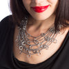 HALO 9-Chain Charm Necklace