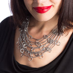 HALO 9-Chain Charm Necklace