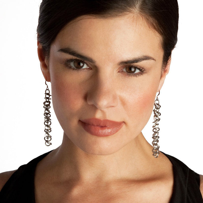 HALO Long Mini Architectural Earrings