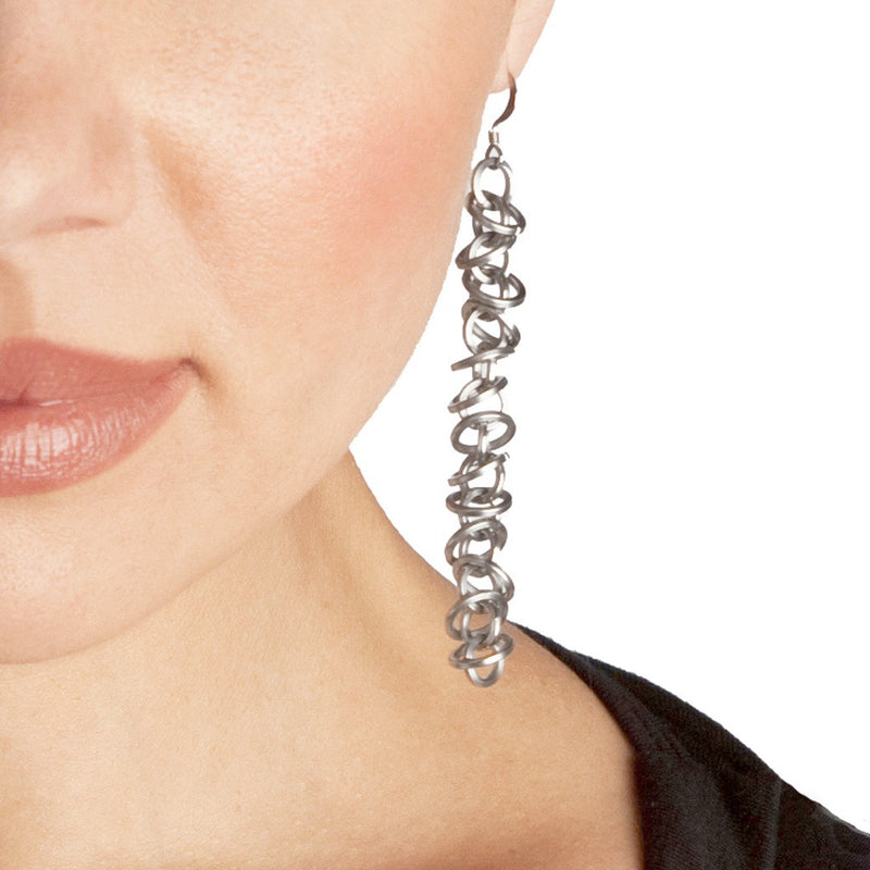 HALO Long Mini Architectural Earrings