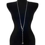 METAL X-Long Asymmetrical Y Necklace