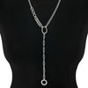 METAL X-Long Asymmetrical Y Necklace