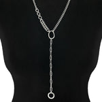 METAL X-Long Asymmetrical Y Necklace