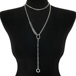METAL X-Long Asymmetrical Y Necklace