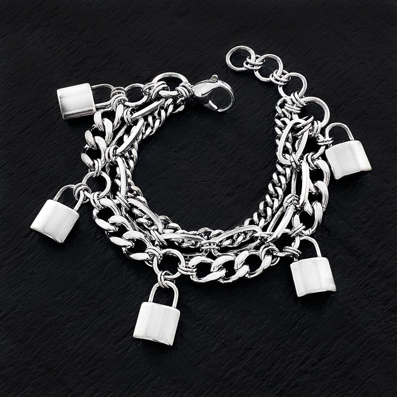 ROGUE Padlock Charm Bracelet – Rapt In Maille