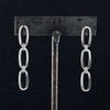METAL 3 or 5 Oval Link Chain Post Earrings