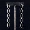 METAL 3 or 5 Oval Link Chain Post Earrings