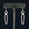 METAL Hex Bead Chain Loop Earrings