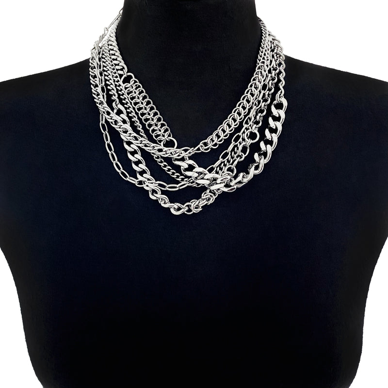 METAL Short 5-Strand Mashup Necklace